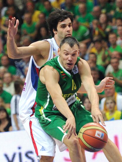 European Basketball Championships. Serbia vs. Lithuania