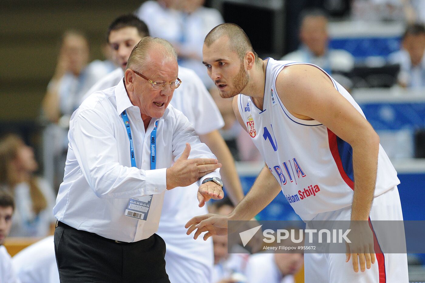 European Basketball Championships. Serbia vs. Lithuania