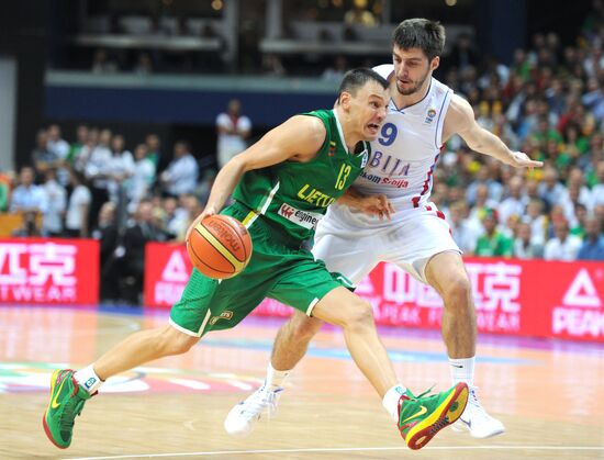 Basketball: European Championships, Serbia-Lithuania game