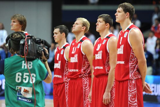 Basketball. European Championships. Match Finland - Russia