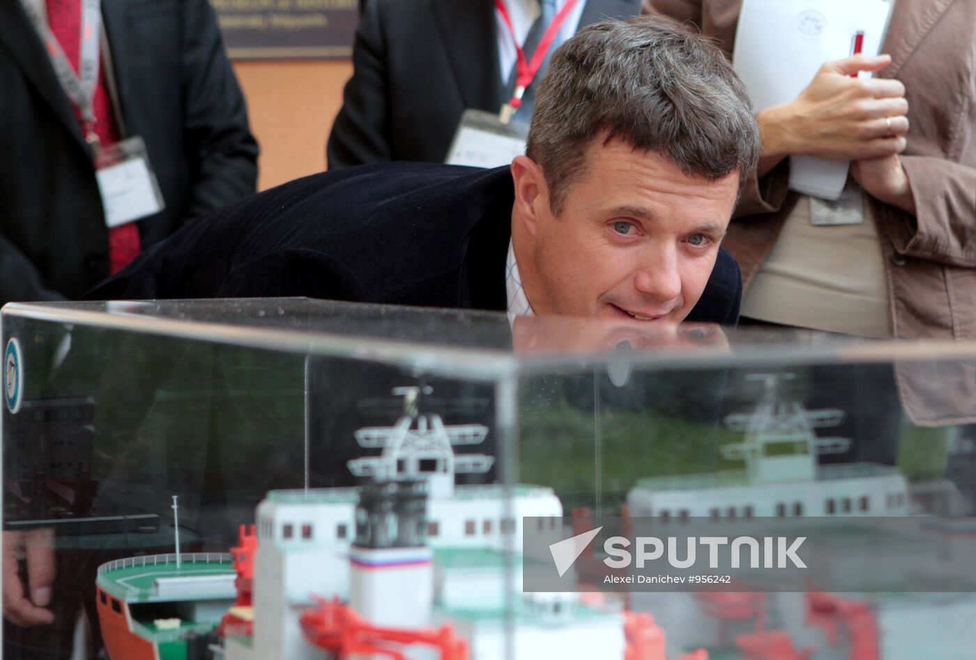 Crown Prince Frederik of Denmark visits Admiralty shipyards