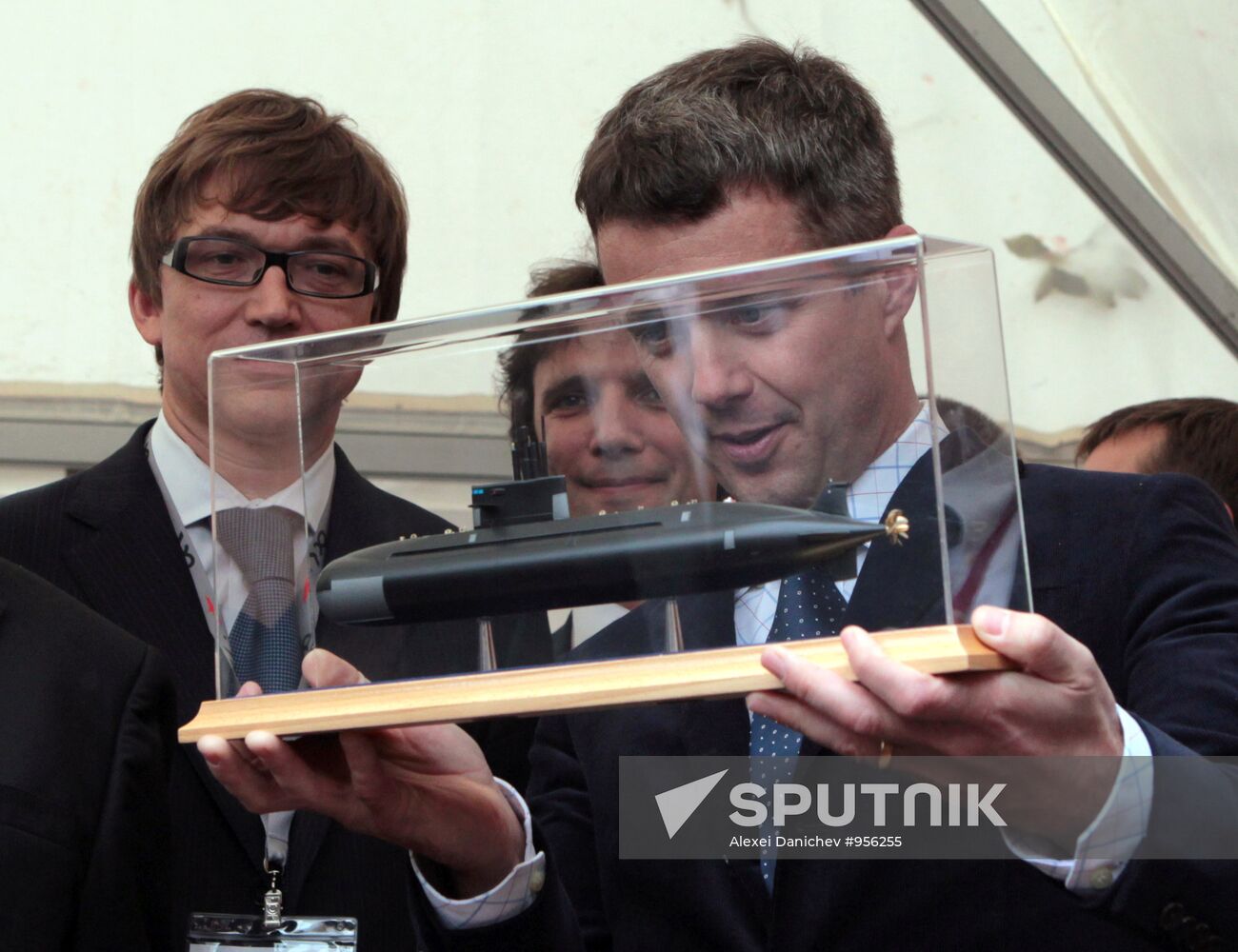 Crown Prince Frederik of Denmark visits Admiralty shipyards