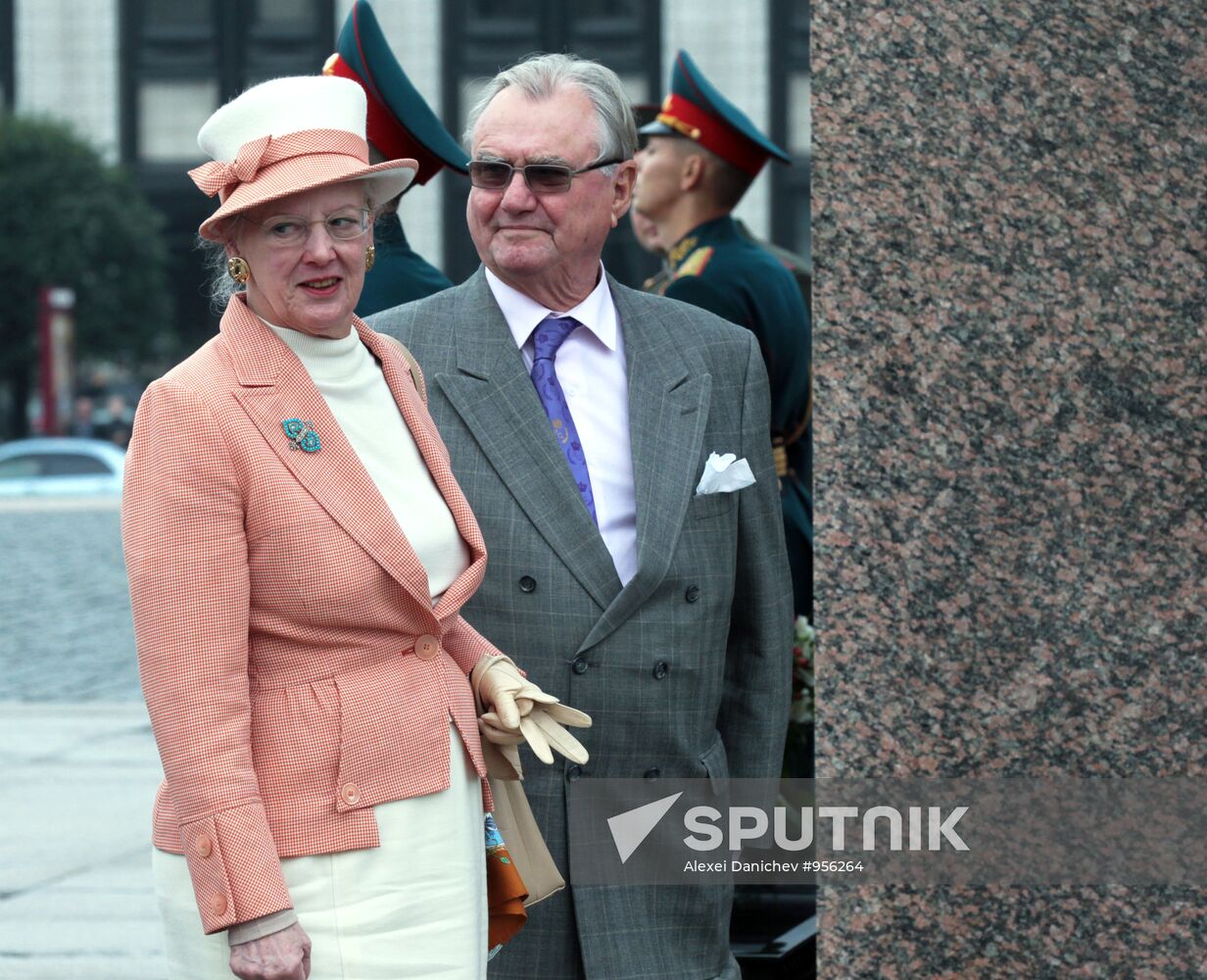 Danish Queen Margrethe II & Prince Consort Henrik in Petersburg