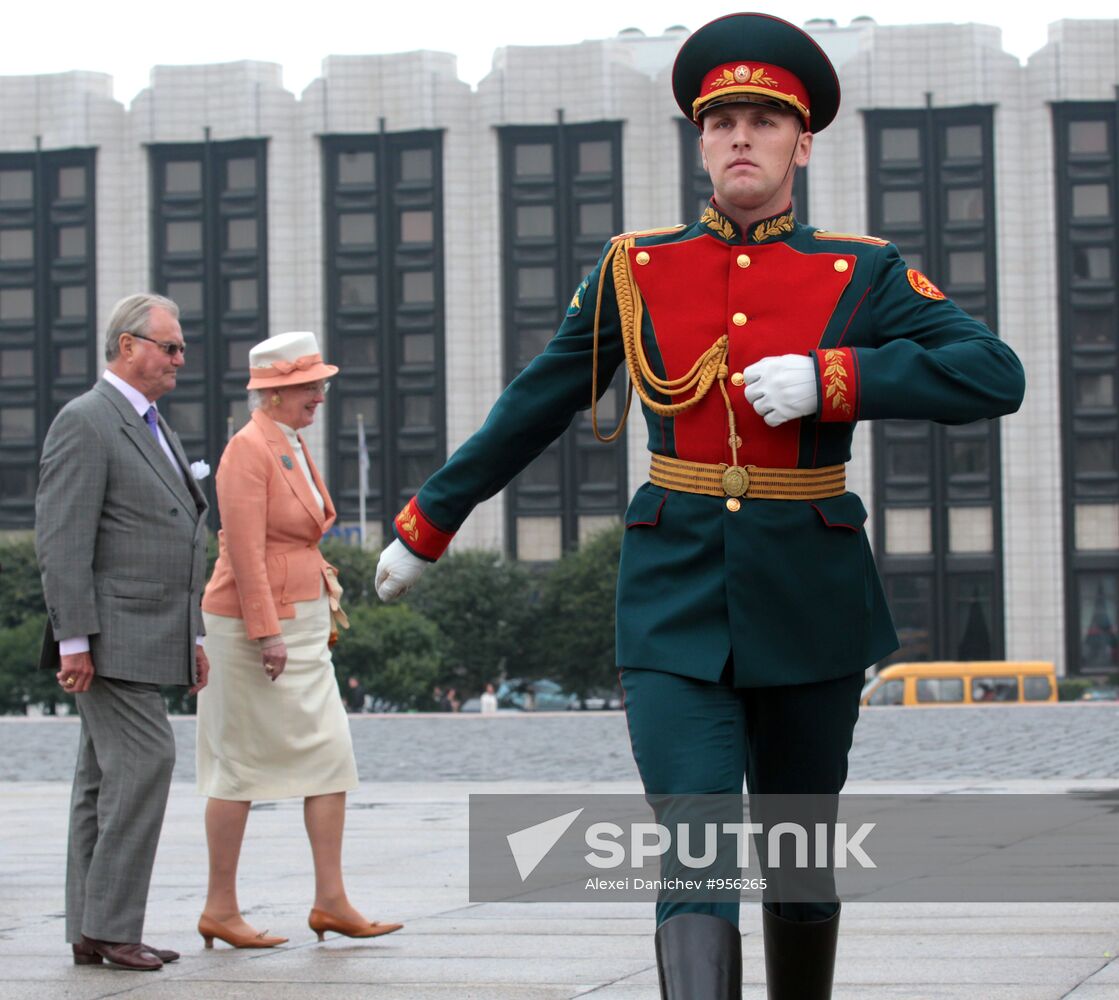 Danish Queen Margrethe II & Prince Consort Henrik in Petersburg