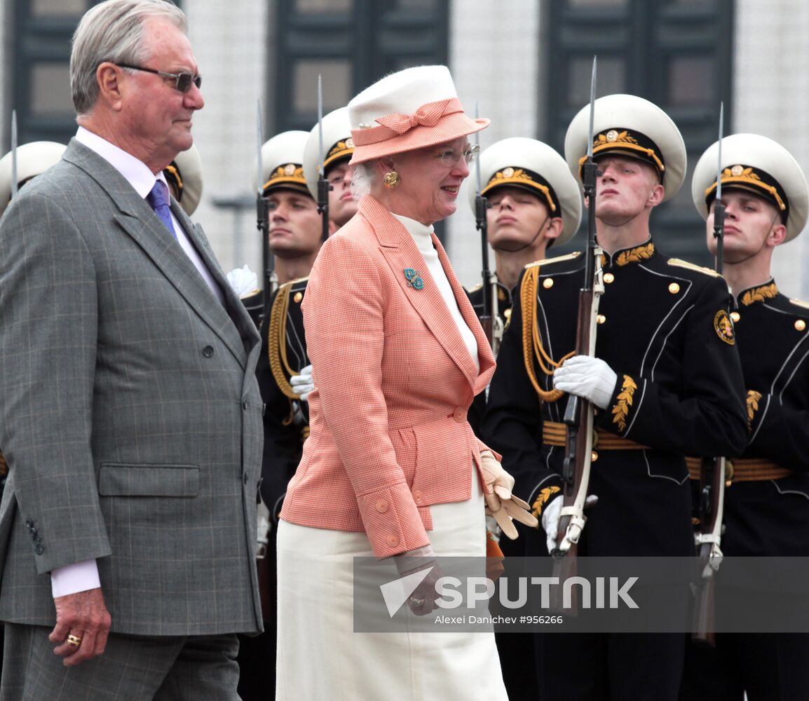 Danish Queen Margrethe II & Prince Consort Henrik in Petersburg