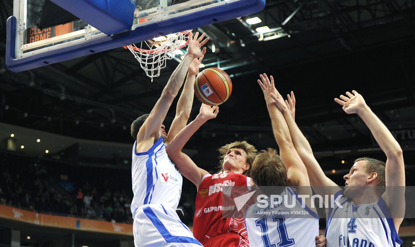 Basketball. European Championships. Match Finland – Russia