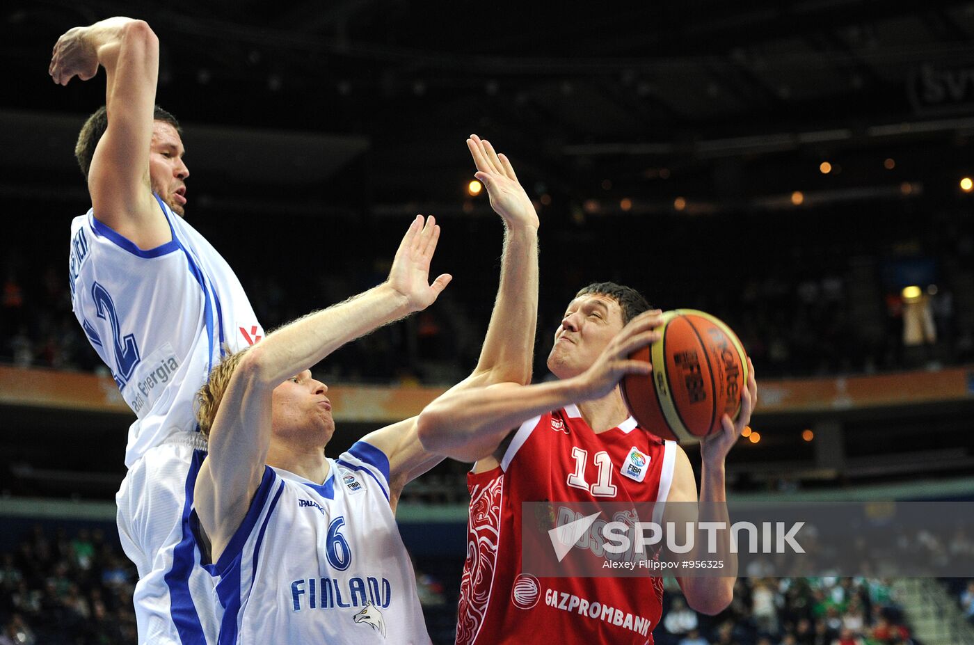 Basketball. European Championships. Match Finland – Russia