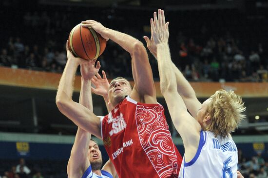 Basketball. European Championships. Match Finland - Russia
