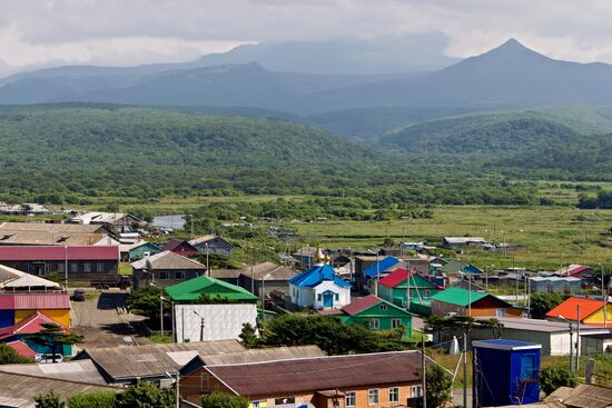 Regions of Russia. Kuril Islands. Iturup island