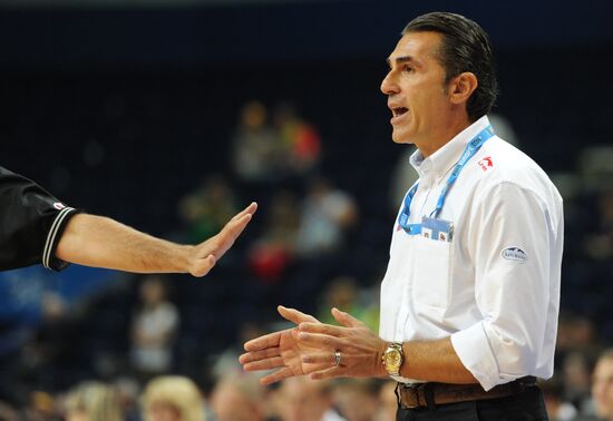 Basketball European Championships. Match Spain - Serbia