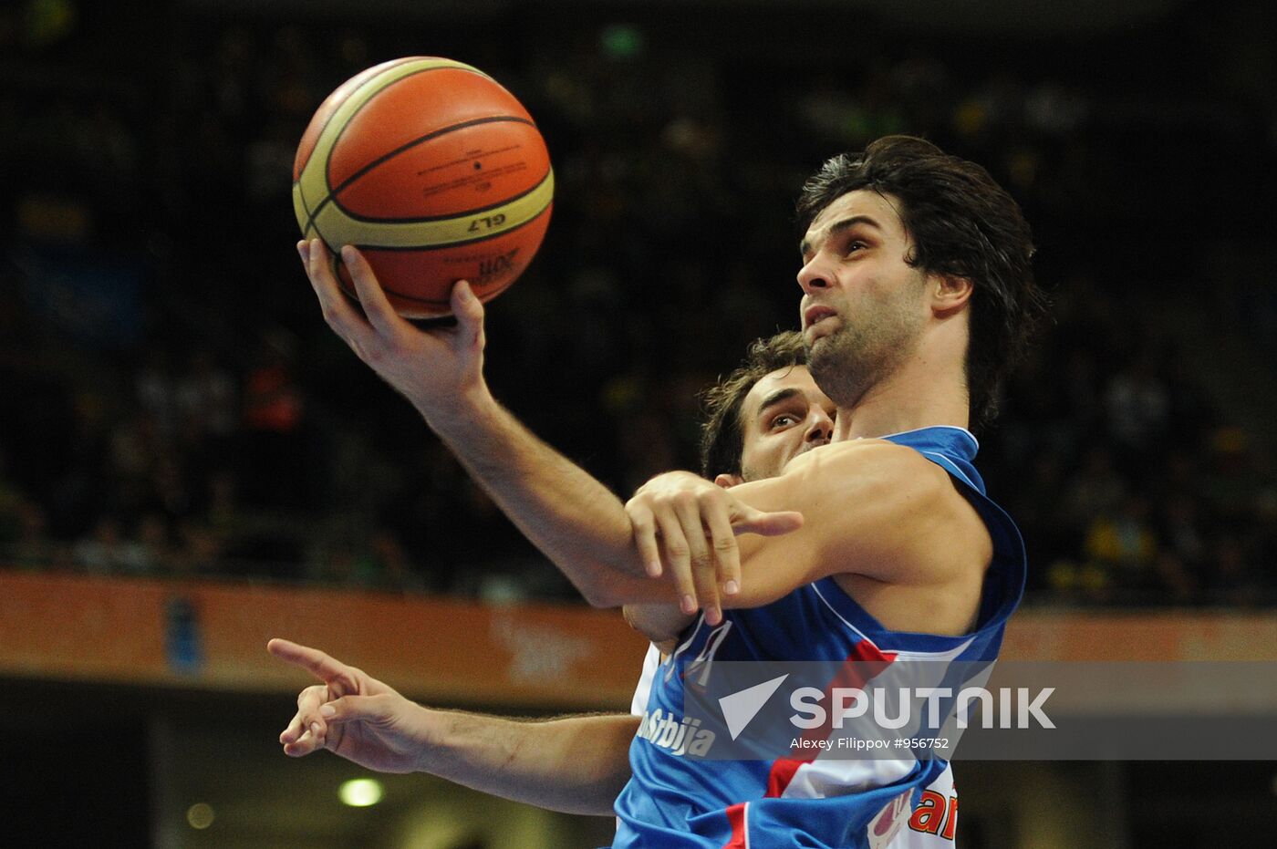 Basketball European Championships. Match Spain - Serbia