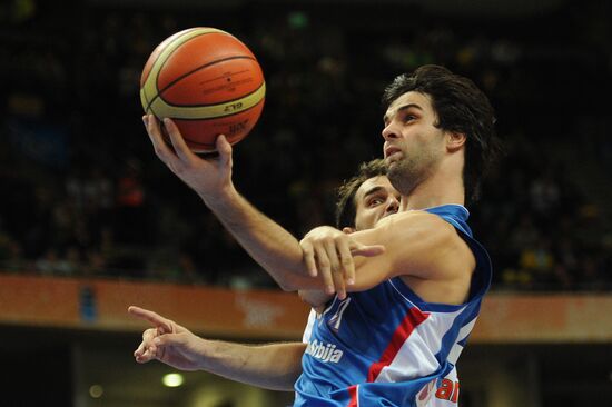 Basketball European Championships. Match Spain - Serbia