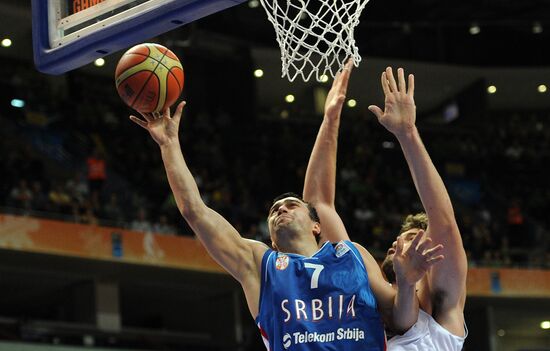 Basketball European Championships. Match Spain - Serbia
