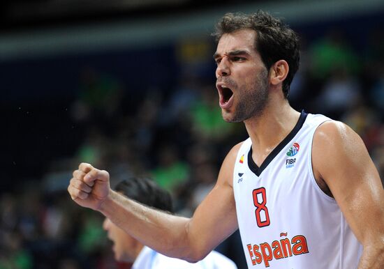 Basketball European Championships. Match Spain - Serbia