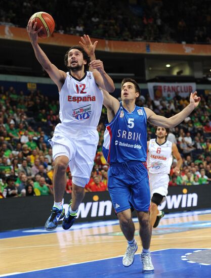 Basketball European Championships. Match Spain – Serbia