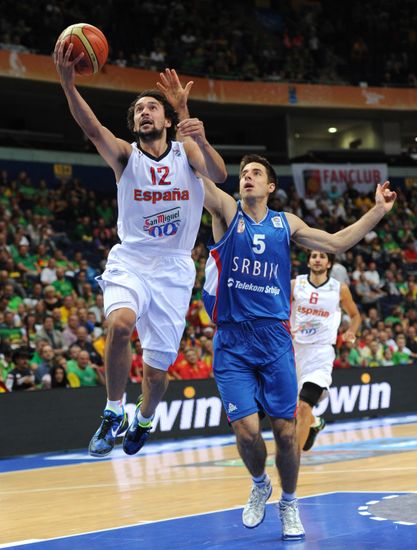 Basketball European Championships. Match Spain – Serbia