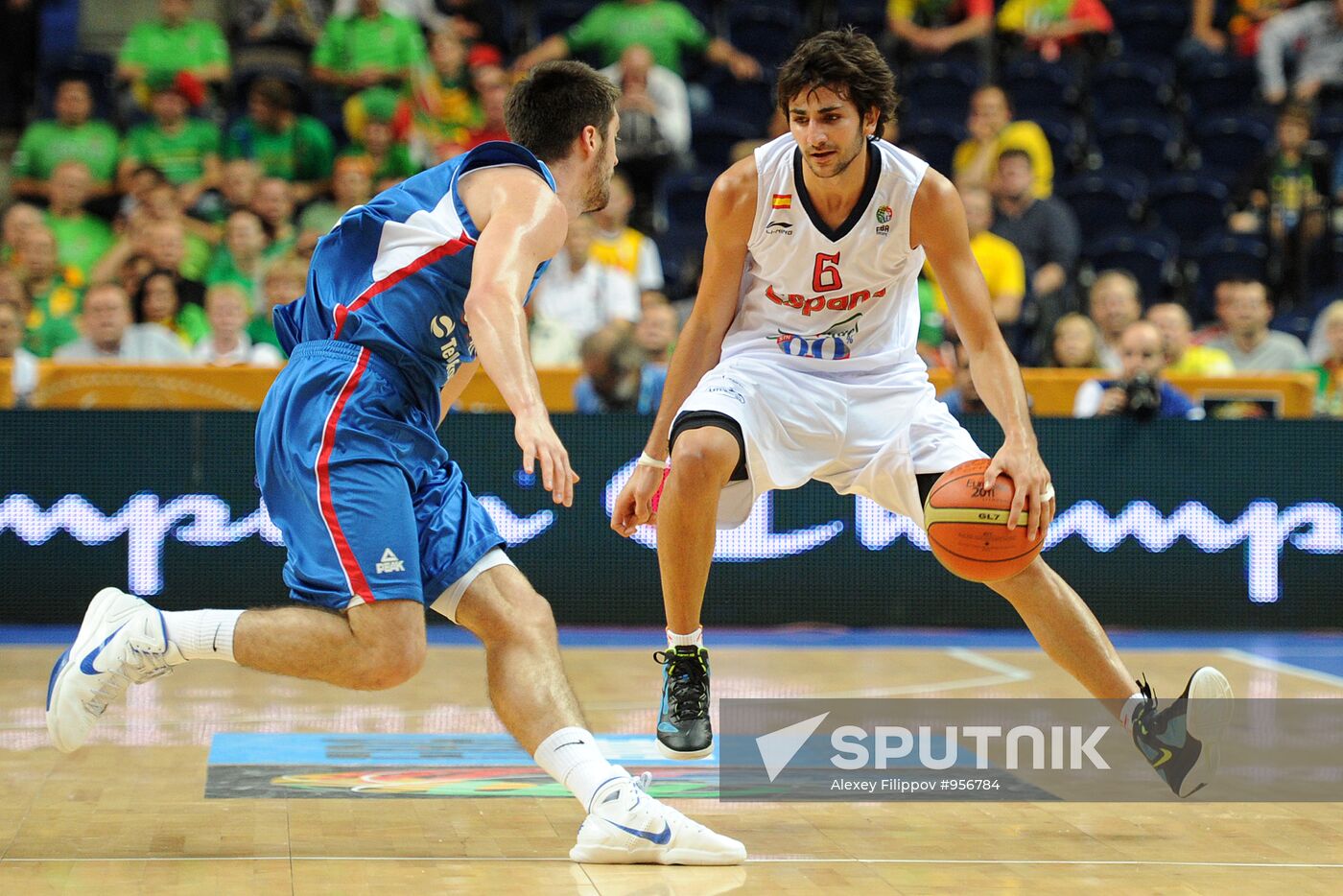 Basketball European Championships. Match Spain – Serbia