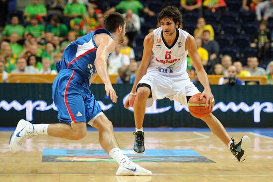 Basketball European Championships. Match Spain – Serbia