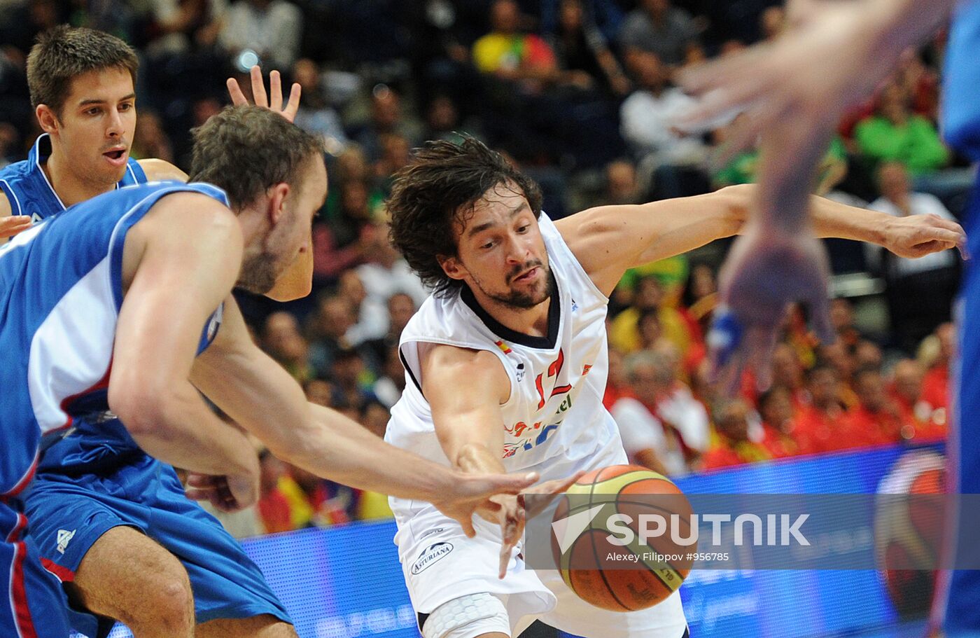 Basketball European Championships. Match Spain – Serbia