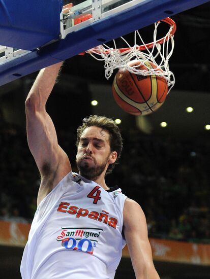 Basketball European Championships. Match Spain – Serbia