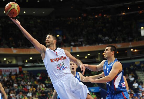 Basketball European Championships. Match Spain – Serbia