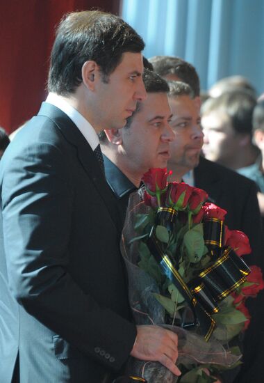 Last respects for Lokomotiv Yaroslavl forward Alexander Kalyanin