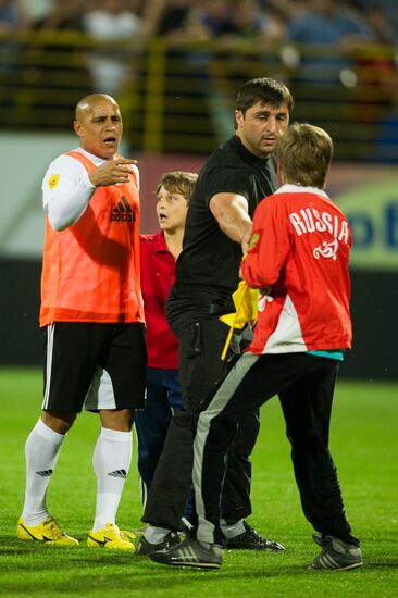Coaching Anji football club in Dynamo stadium, Makhachkala