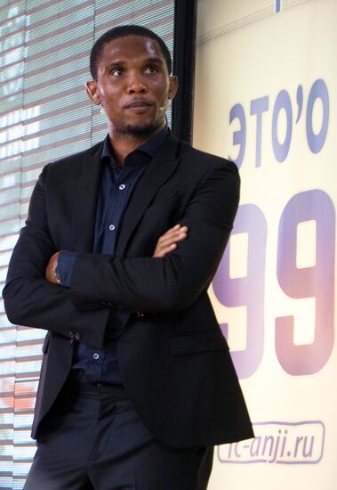 Samuel Eto’o holds news conference