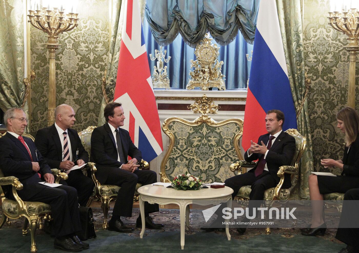 British Prime Minister David Cameron visits Moscow
