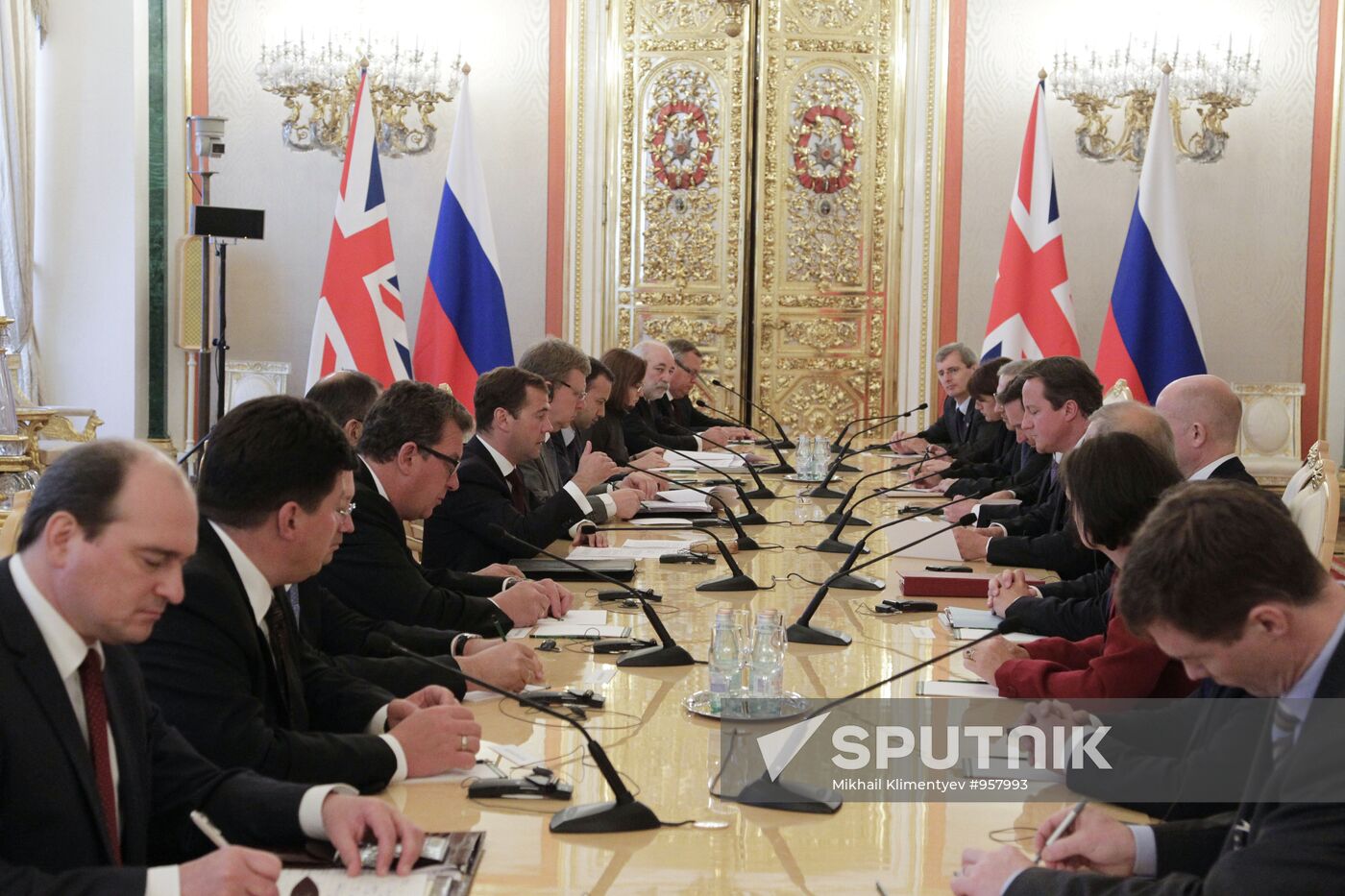 British Prime Minister David Cameron visits Moscow