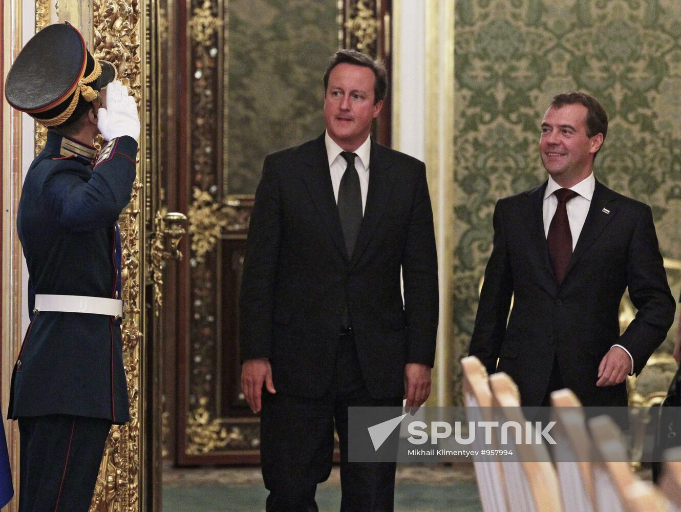 British Prime Minister David Cameron visits Moscow