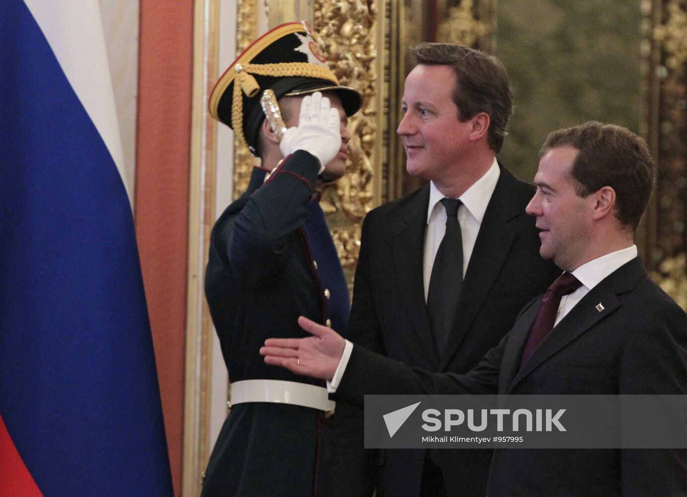 British Prime Minister David Cameron visits Moscow