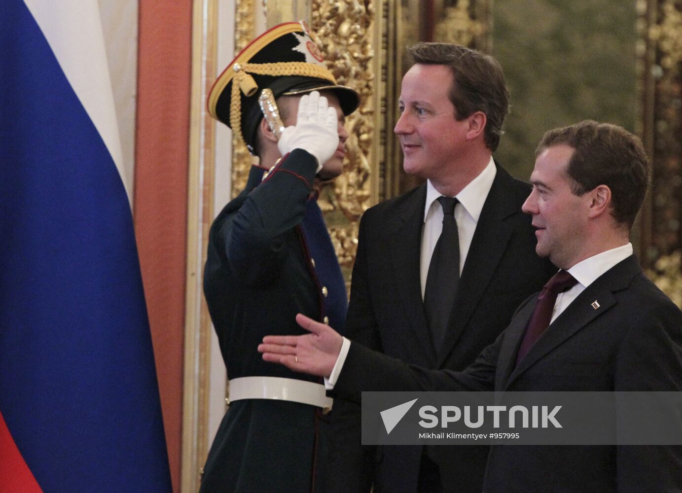 British Prime Minister David Cameron visits Moscow