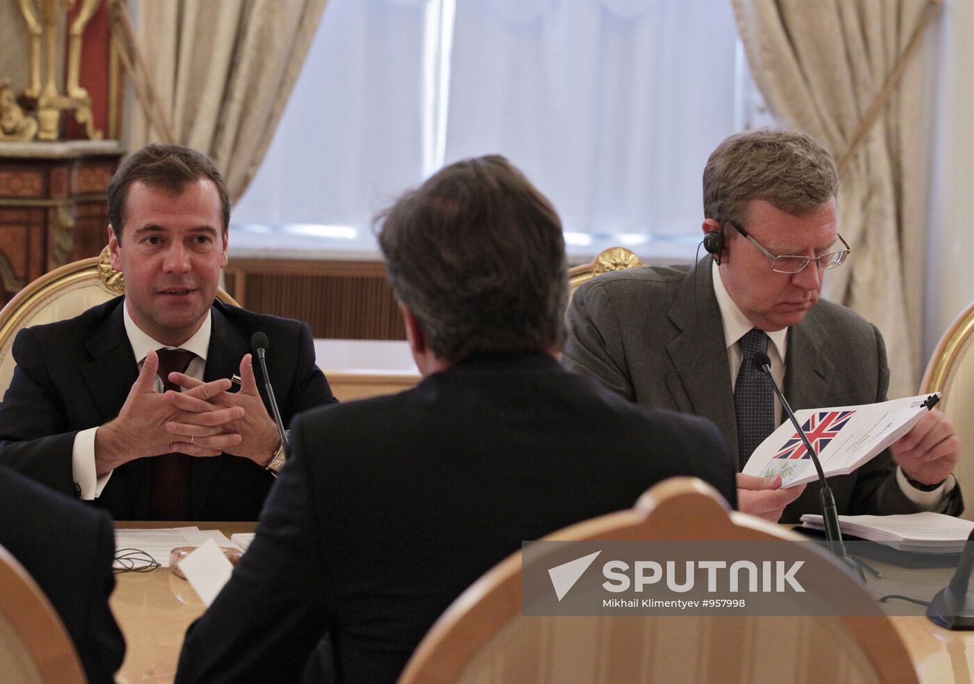 British Prime Minister David Cameron visits Moscow