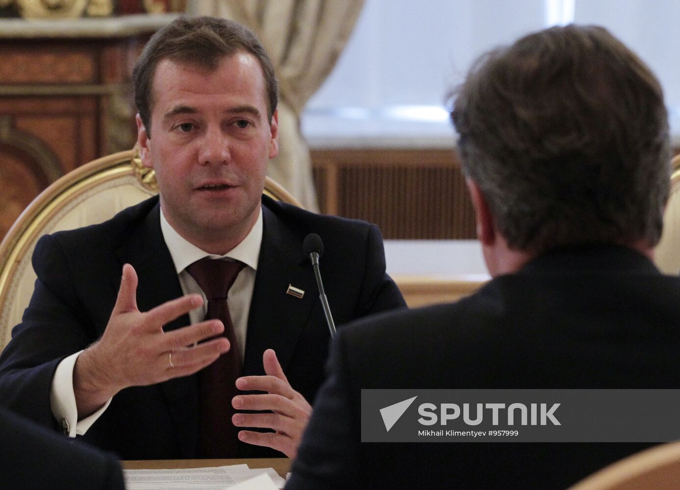 British Prime Minister David Cameron visits Moscow