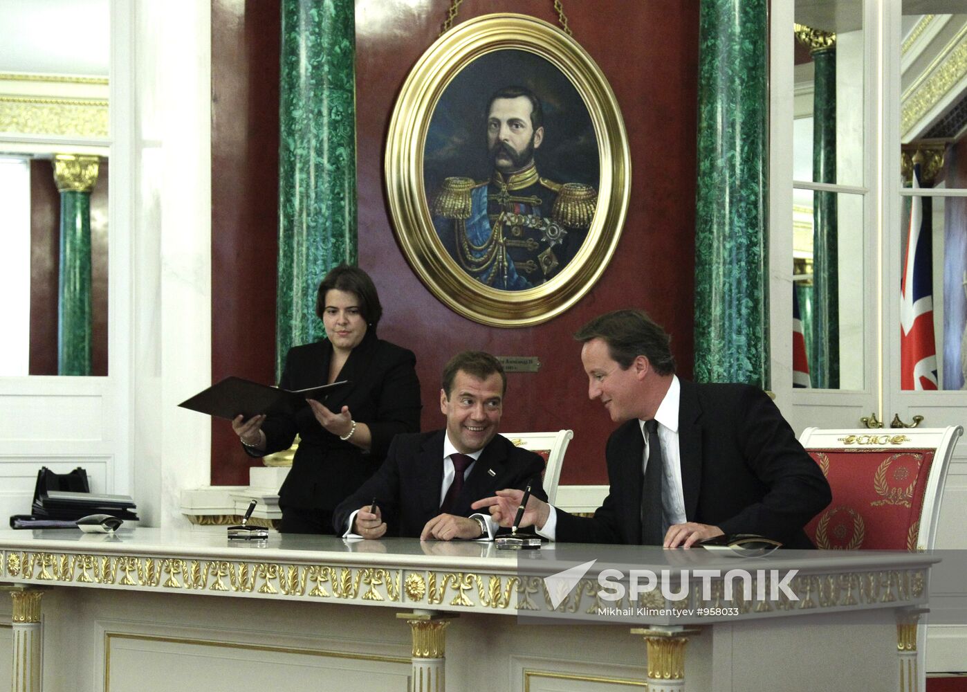 British Prime Minister David Cameron visits Moscow