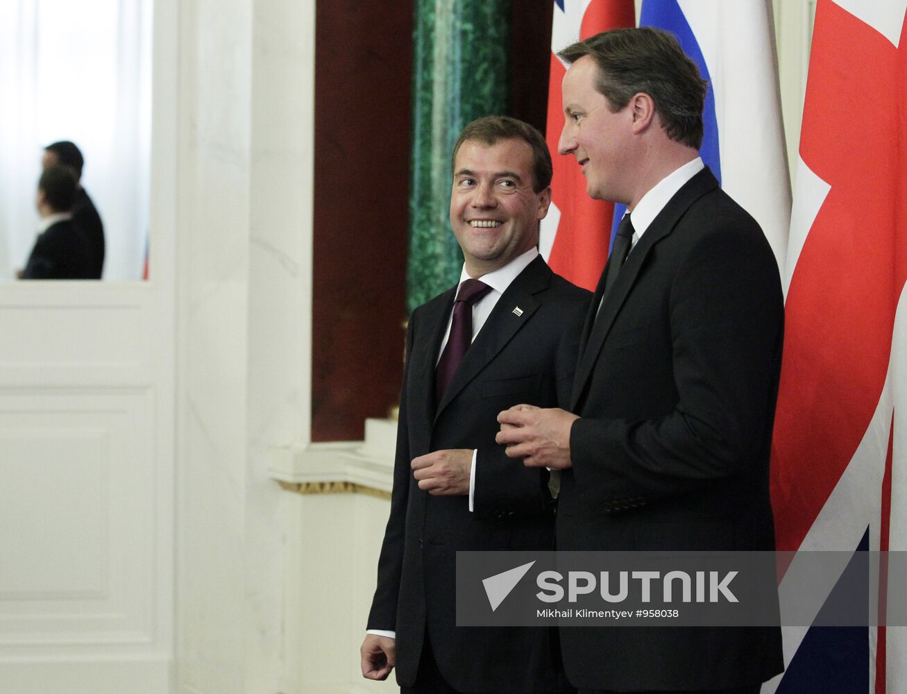 British Prime Minister David Cameron visits Moscow