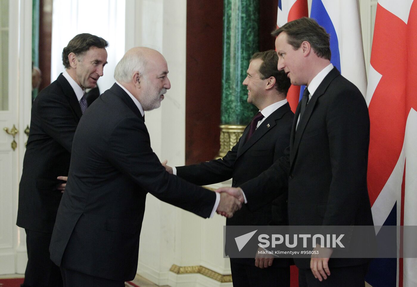 British Prime Minister David Cameron visits Moscow