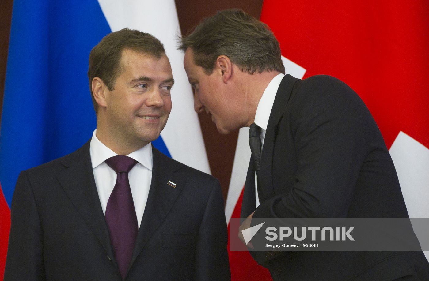 British Prime Minister David Cameron visits Moscow