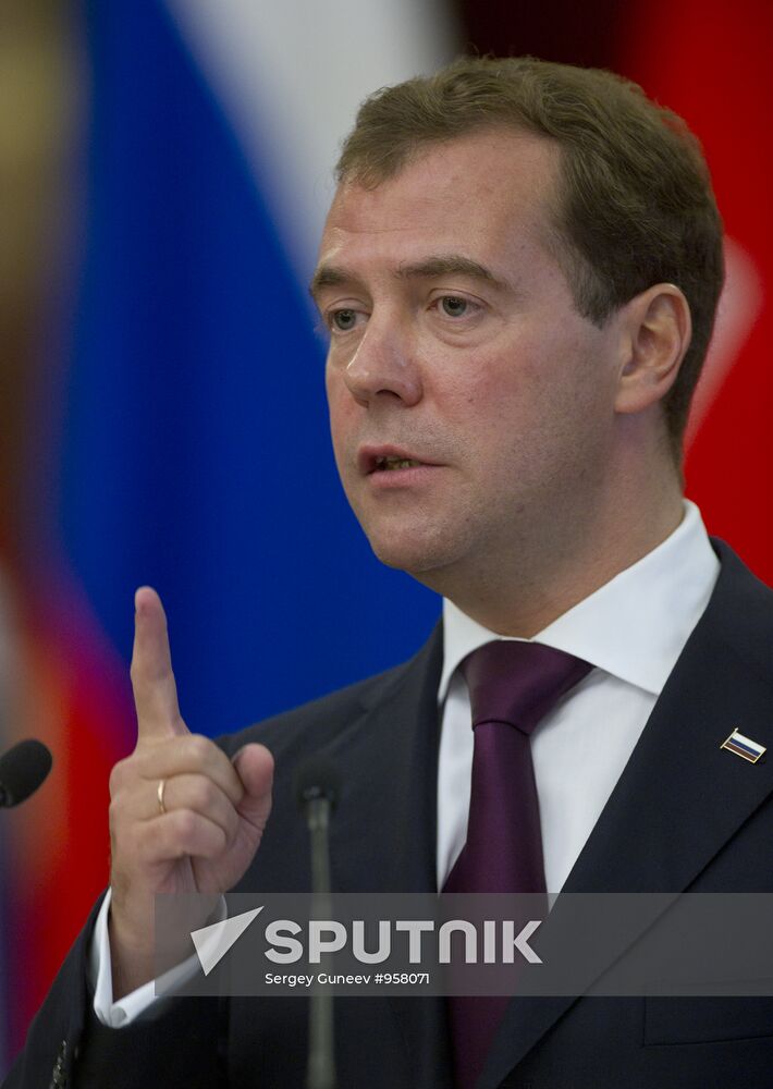 Russian President Dmitry Medvedev