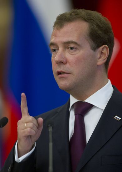 Russian President Dmitry Medvedev