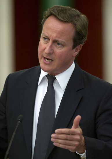 British Prime Minister David Cameron visits Moscow