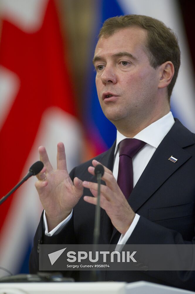Russian President Dmitry Medvedev