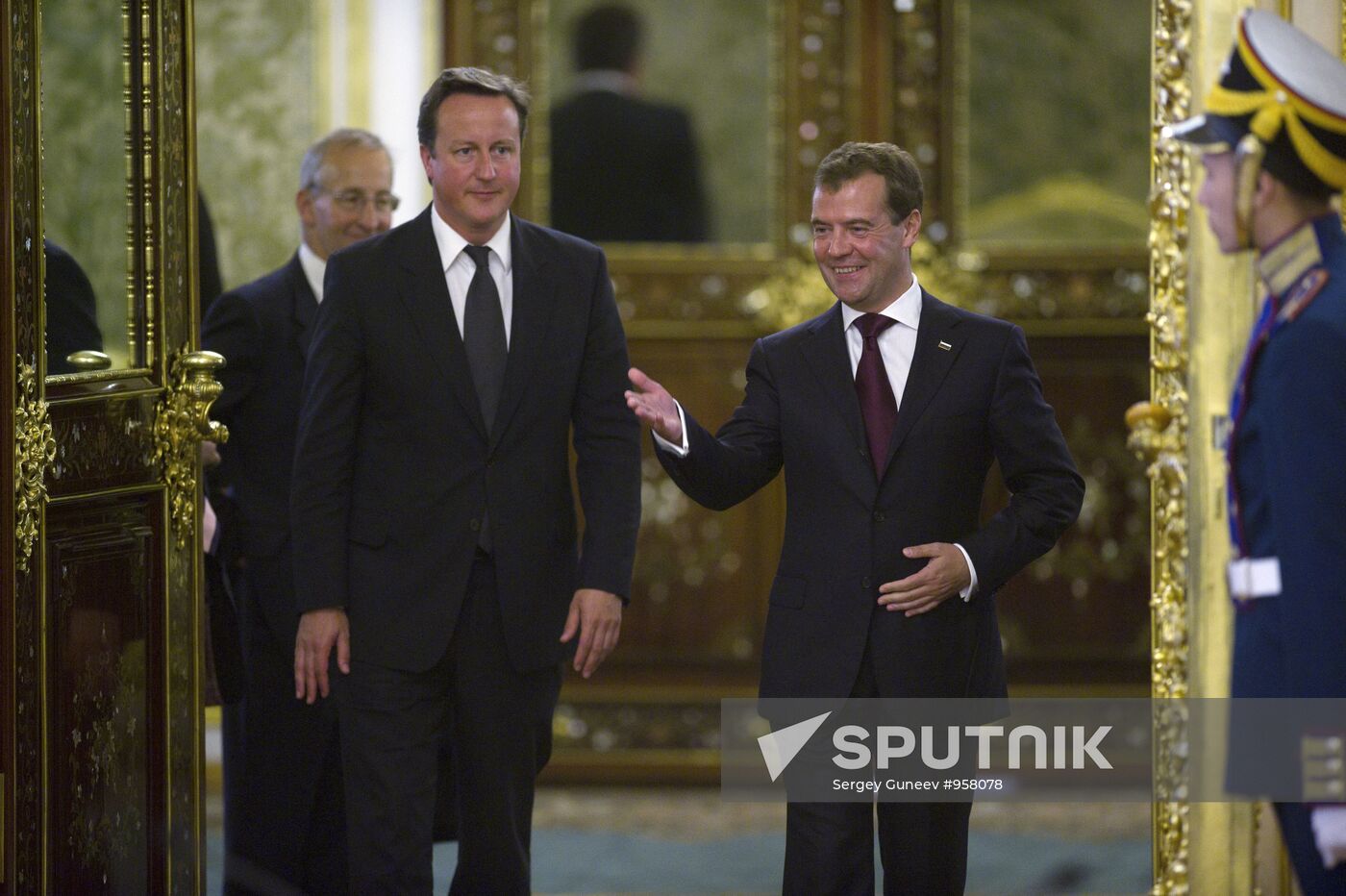 British Prime Minister David Cameron visits Moscow