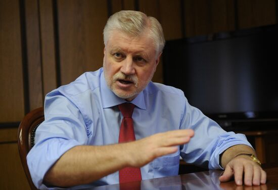 Leader of Fair Russia party Sergei Mironov