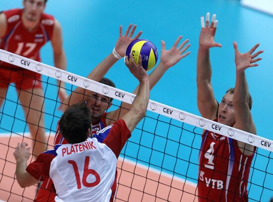 Volleyball. European Championships. Czech Republic vs. Russia