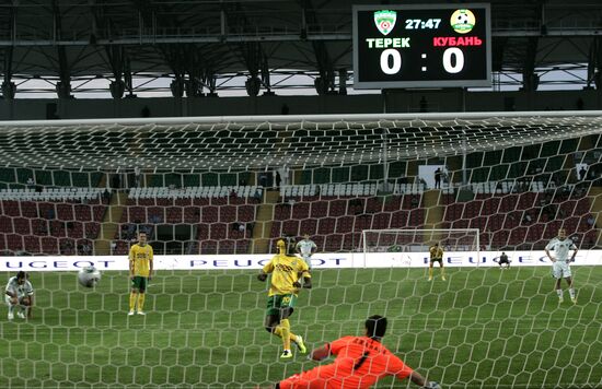 Football. Russian Premier League. Terek vs. Kuban