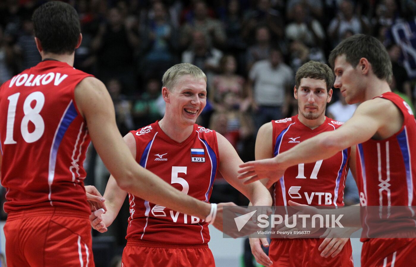 Volleyball. European Championships. Czech Republic vs. Russia