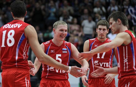 Volleyball. European Championships. Czech Republic vs. Russia