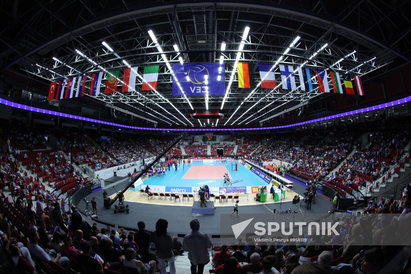 Volleyball. European Championships. Czech Republic vs. Russia
